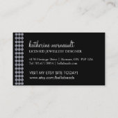 Cartes de visite de bijoux (Dos)