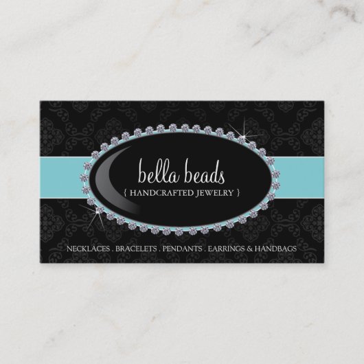 Cartes de visite de bijoux (Devant)