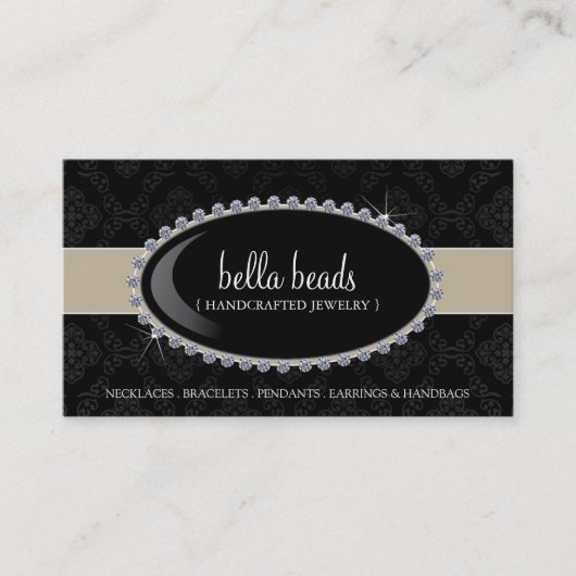 Cartes de visite de bijoux (Devant)