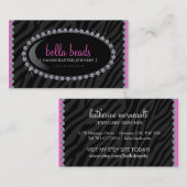 Cartes de visite de bijoux (Devant / Derrière)