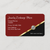 Cartes de visite de bijoux classiques (Devant)