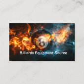 Cartes de visite de billard 8 Ball les plus cool (Devant)