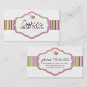 Cartes de visite de biscuit (Devant / Derrière)