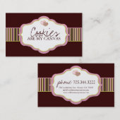 Cartes de visite de biscuit (Devant / Derrière)