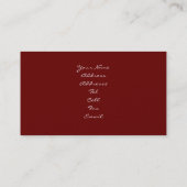 Cartes de visite de biscuits sablés de fraise (Dos)