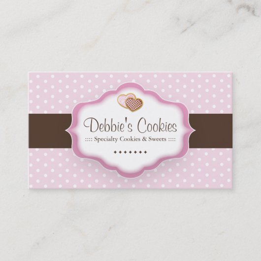 Cartes de visite de biscuits Whimsical (Devant)