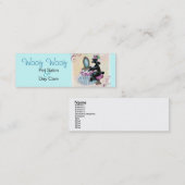 Cartes de visite de Black Poodle Boudoir (Devant / Derrière)