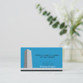 Cartes de visite de bleu de génie architectural (Debout devant)