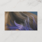 Cartes de visite de bleu de salon de coiffure de (Dos)