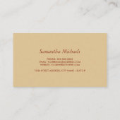 Cartes de visite de blocs de couleurs d'automne (Dos)