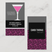 Cartes de visite de boîte de nuit ou de barman (Devant / Derrière)