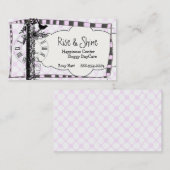 Cartes de visite de bonheur de hausse et d'éclat (Devant / Derrière)