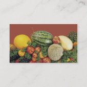 Cartes de visite de boudins de fruits sur mesure (Dos)