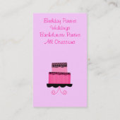 Cartes de visite de boulangerie (Dos)