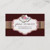 Cartes de visite de boulangerie (Dos)