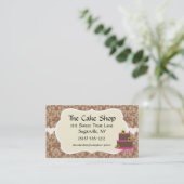 Cartes de visite de boulangerie de Baker de (Debout devant)