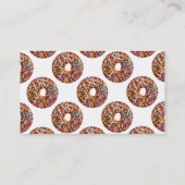 Cartes de visite de boulangerie de beignet (Dos)