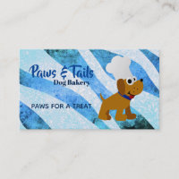 Cartes de visite de boulangerie de chien