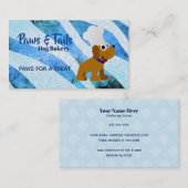 Cartes de visite de boulangerie de chien (Devant / Derrière)
