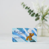 Cartes de visite de boulangerie de chien (Debout devant)