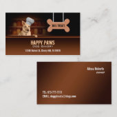 Cartes de visite de boulangerie de chien (Devant / Derrière)