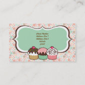 Cartes de visite de boulangerie de confettis (Dos)