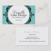 Cartes de visite de boulangerie de damassé (Devant / Derrière)