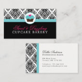 Cartes de visite de boulangerie de damassé (Devant / Derrière)