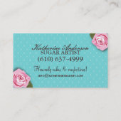 Cartes de visite de boulangerie de gâteau (Dos)