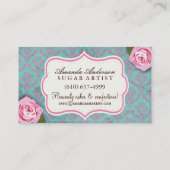 Cartes de visite de boulangerie de gâteau (Dos)