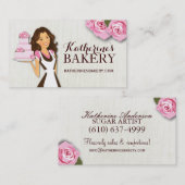 Cartes de visite de boulangerie de gâteau (Devant / Derrière)