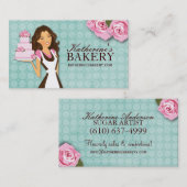 Cartes de visite de boulangerie de gâteau (Devant / Derrière)