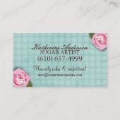 Cartes de visite de boulangerie de gâteau (Dos)