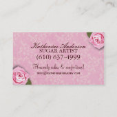 Cartes de visite de boulangerie de gâteau (Dos)