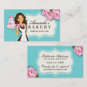 Cartes de visite de boulangerie de gâteau (Devant / Derrière)