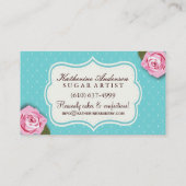 Cartes de visite de boulangerie de gâteau (Dos)