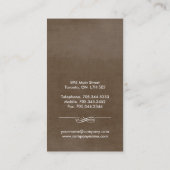 Cartes de visite de boulangerie de gâteau (Dos)