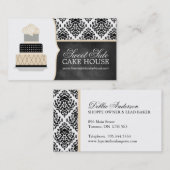 Cartes de visite de boulangerie de gâteau de (Devant / Derrière)