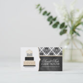 Cartes de visite de boulangerie de gâteau de (Debout devant)