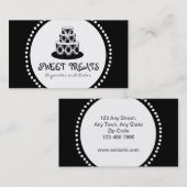 Cartes de visite de boulangerie de gâteau de (Devant / Derrière)