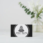 Cartes de visite de boulangerie de gâteau de (Debout devant)