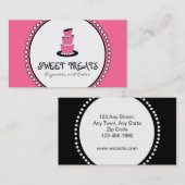Cartes de visite de boulangerie de gâteau de petit (Devant / Derrière)
