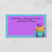 Cartes de visite de boulangerie moderne (Dos)