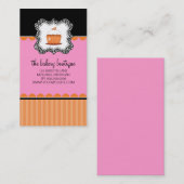 Cartes de visite de boulangerie ou de magasin de (Devant / Derrière)