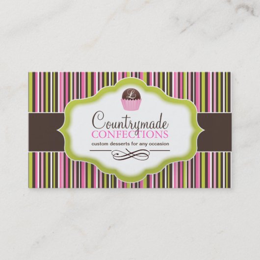 Cartes de visite de boule de gâteau (Devant)