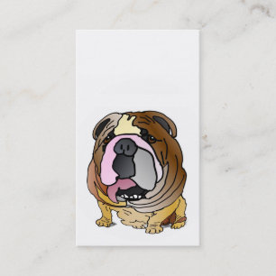 Cartes de visite de bouledogue
