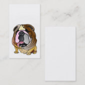Cartes de visite de bouledogue (Devant / Derrière)