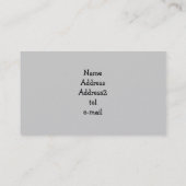 Cartes de visite de bouledogue français (Dos)