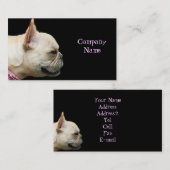Cartes de visite de bouledogue français (Devant / Derrière)