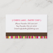 Cartes de visite de boules de gâteau (Dos)